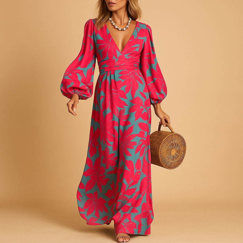 Elegant women’s dress in knee-length with soft fabric and flattering fit, ideal for weddings, parties, and everyday elegance.