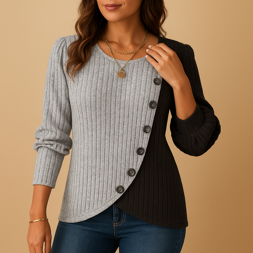 Elegant knit sweater for women with refined design, perfect for stylish warmth at work, lunch dates, or relaxing at home.