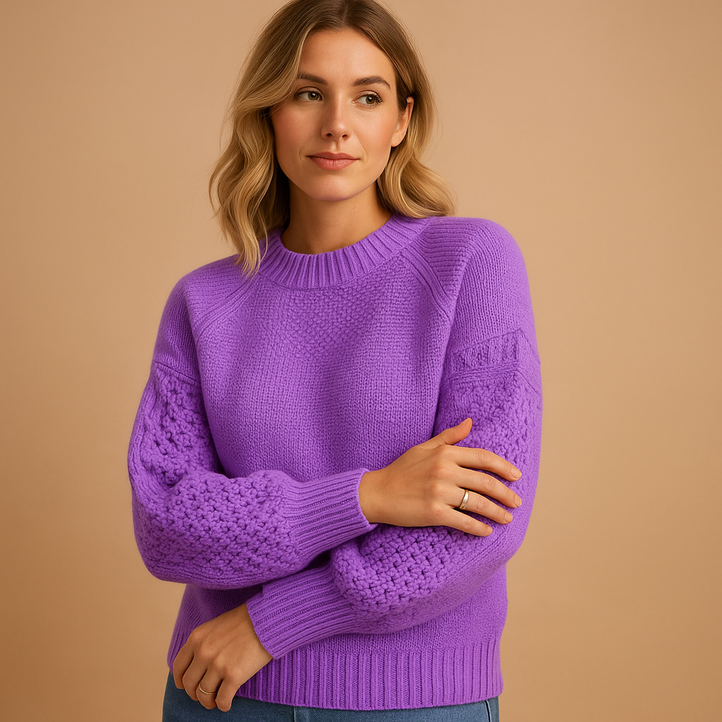 Women's Soft Long Sleeve Knit Sweater - Luxivelle