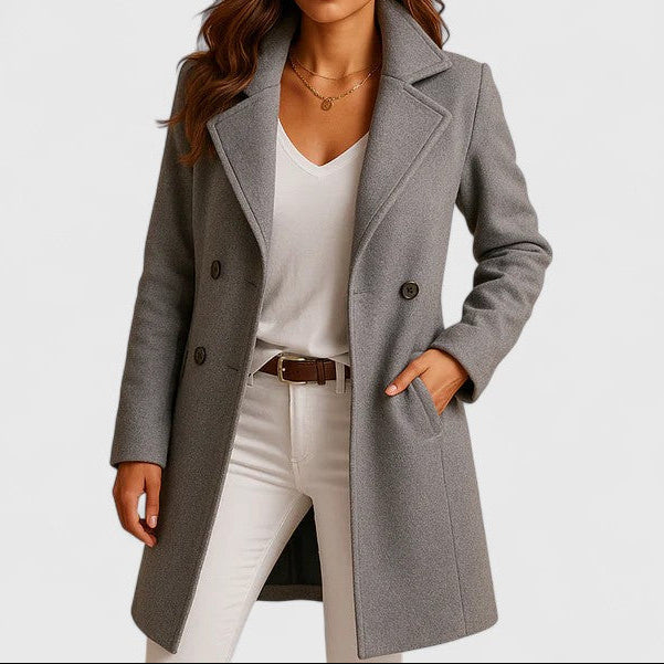 Timeless Double Breasted Ladies Coat