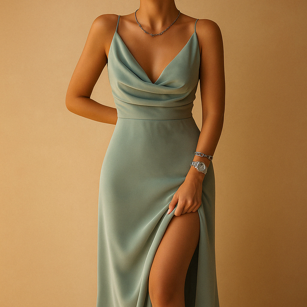 Stylish Long Women's Daphne Dress - Luxivelle