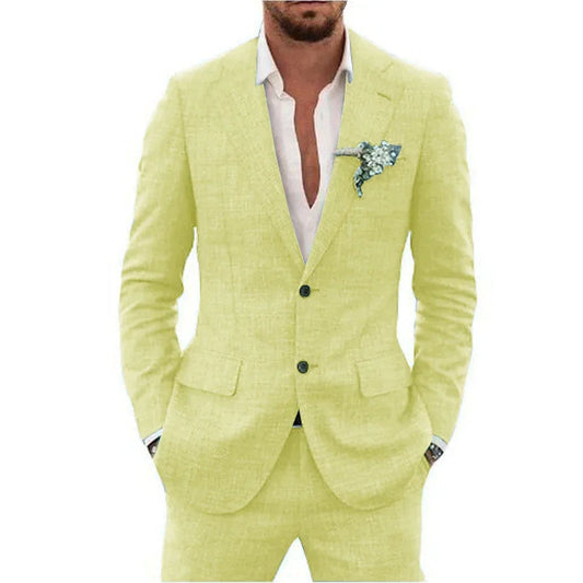 Classic Fit Lightweight Mens Suit - Luxivelle