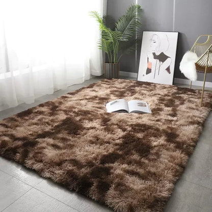 Plush Circular Anti-Slip Shaggy Area Rug for Home - Luxivelle