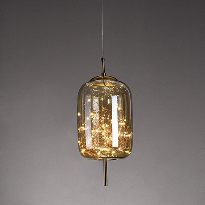 Elegant Scandinavian LED pendant light with sleek glass design; perfect for modern spaces, enhancing ambiance with soft glow.