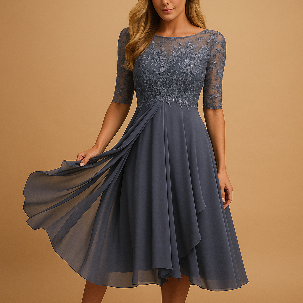 Elegant summer maxi dress for women with short sleeves and breathable fabric, perfect for holidays, casual outings, and warm weather events.