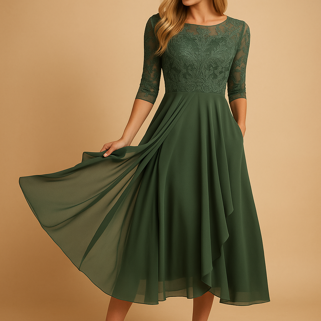 Elegant summer maxi dress for women with short sleeves and breathable fabric, perfect for holidays, casual outings, and warm weather events.