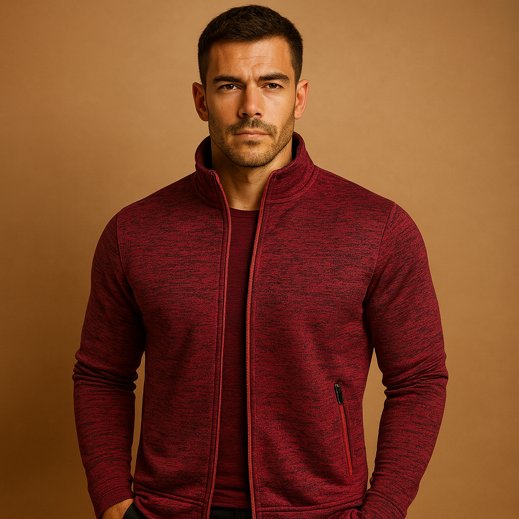 Stylish Mens Zip Up Cardigan - Luxivelle