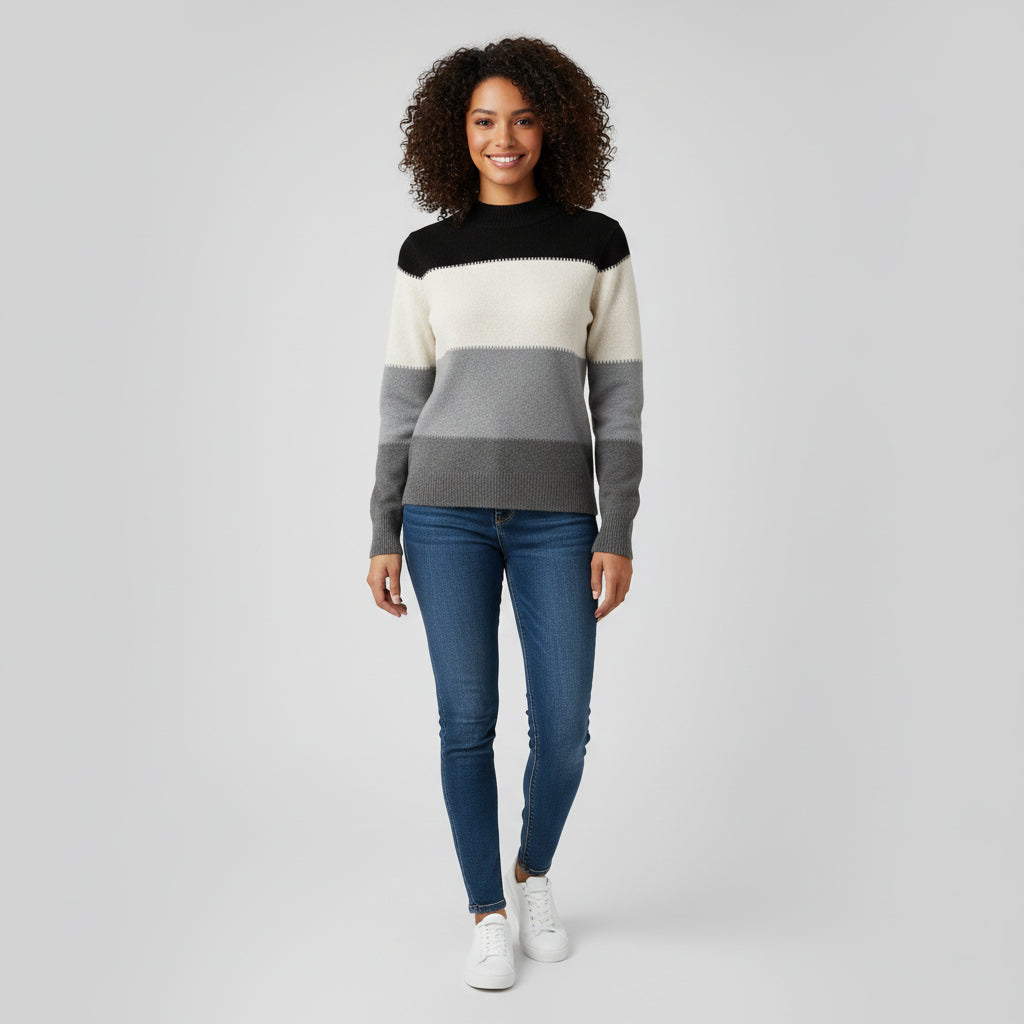 Bibi - Classic and Stylish Pullover Sweater - Luxivelle