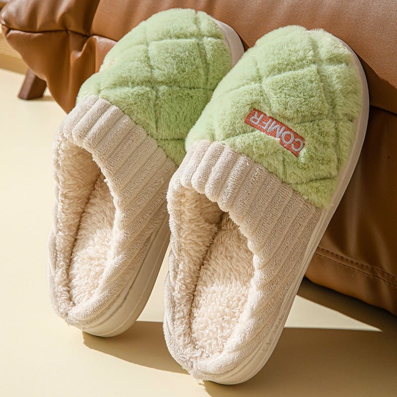 Warm Insulated Women's Slipper Shoes with Grip Soles
