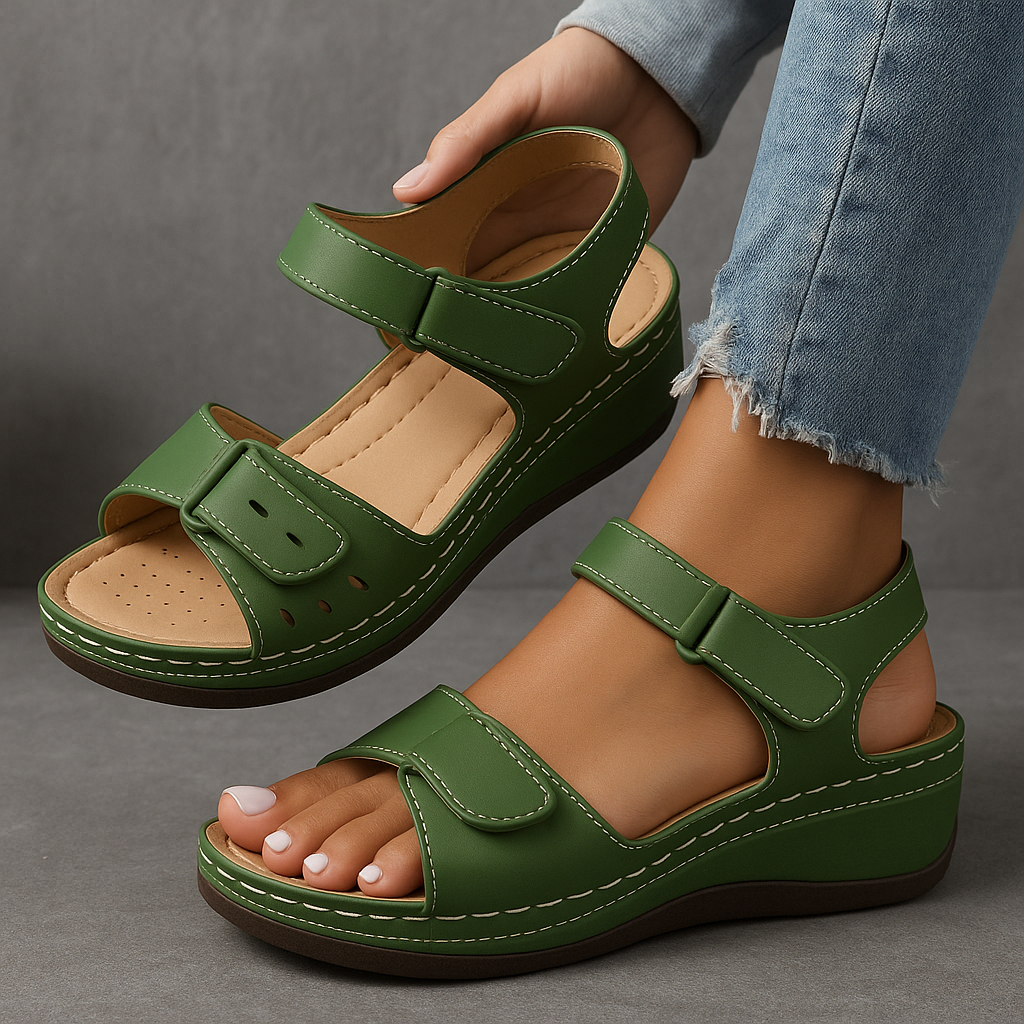 Comfortable Women's Summer Leather Sandals for Casual Wear