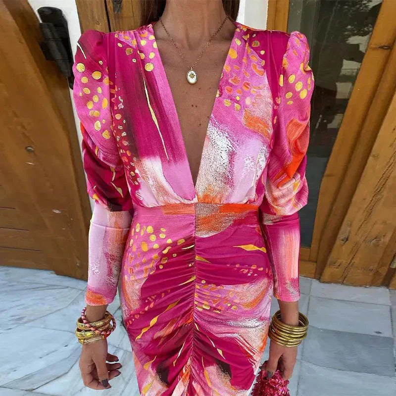Long Sleeve Women's Maxi Dress