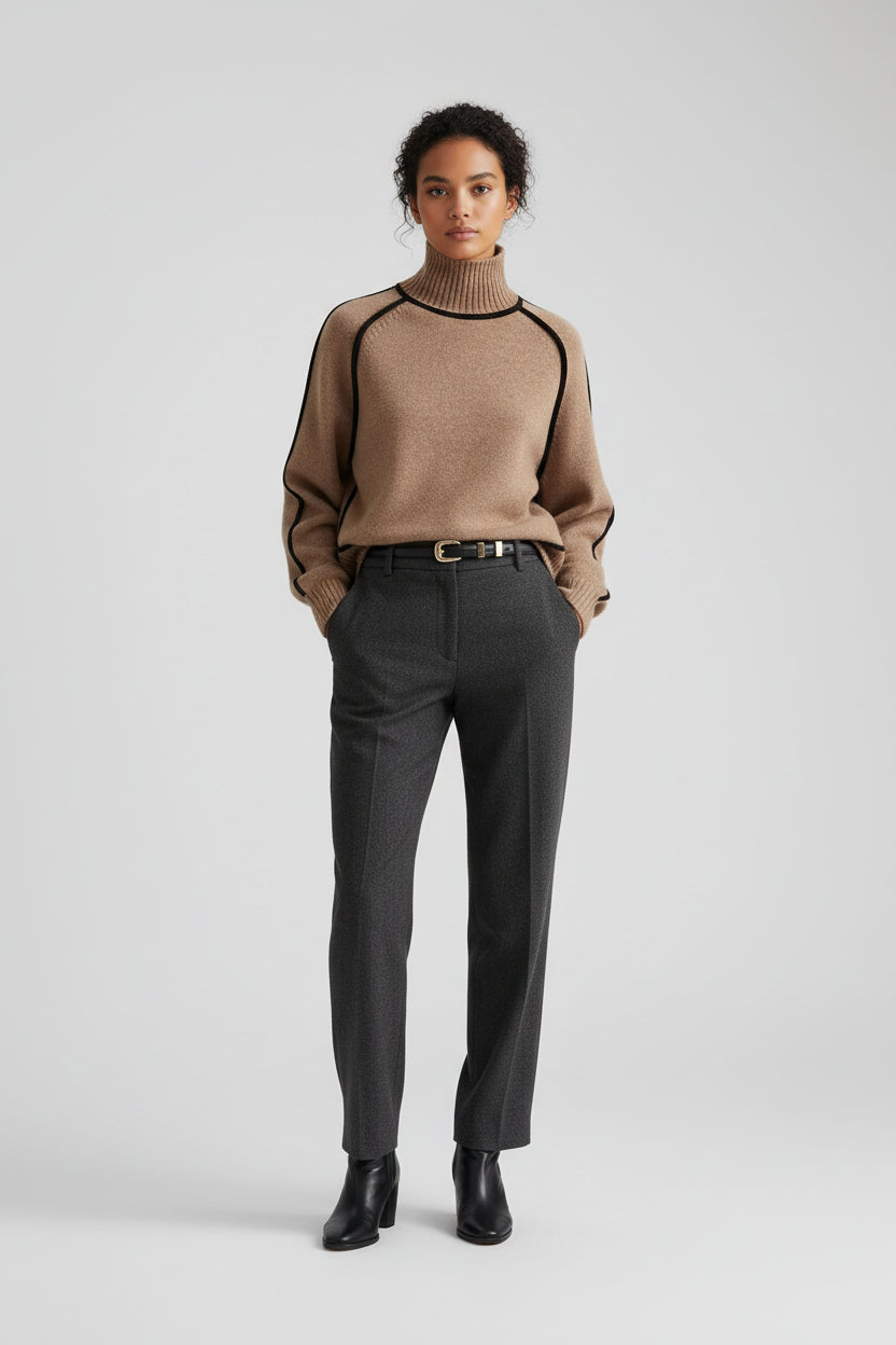 Classic Comfortable Crew Neck Sweater - Luxivelle