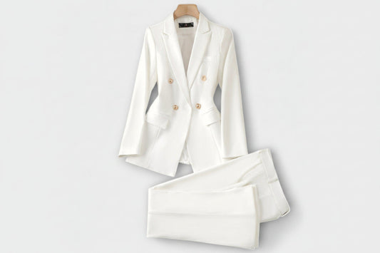 Women's 2 Piece Suit Jacket Pants Set - Luxivelle