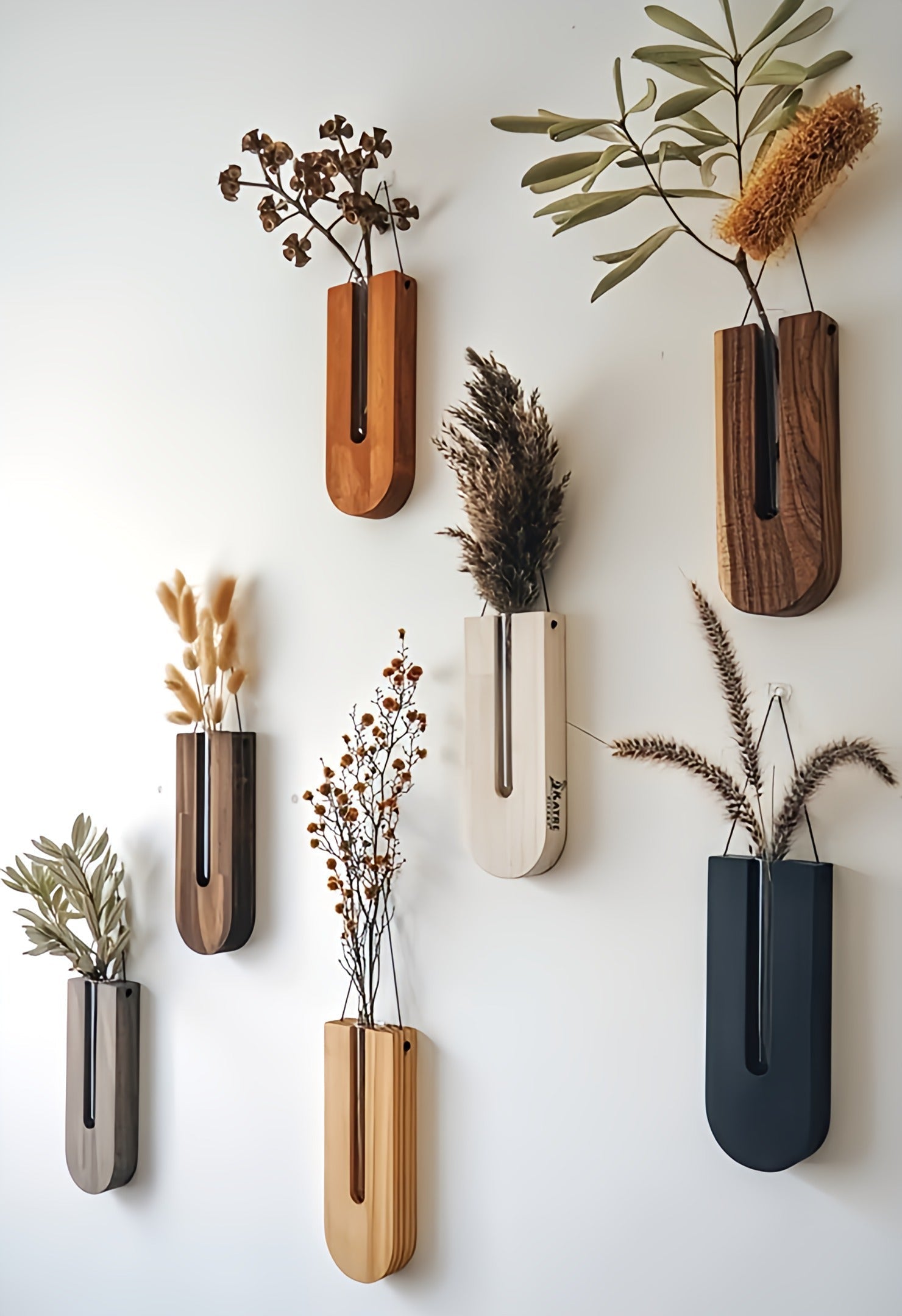 Natural Wooden Flower Wall Decor Set - Luxivelle