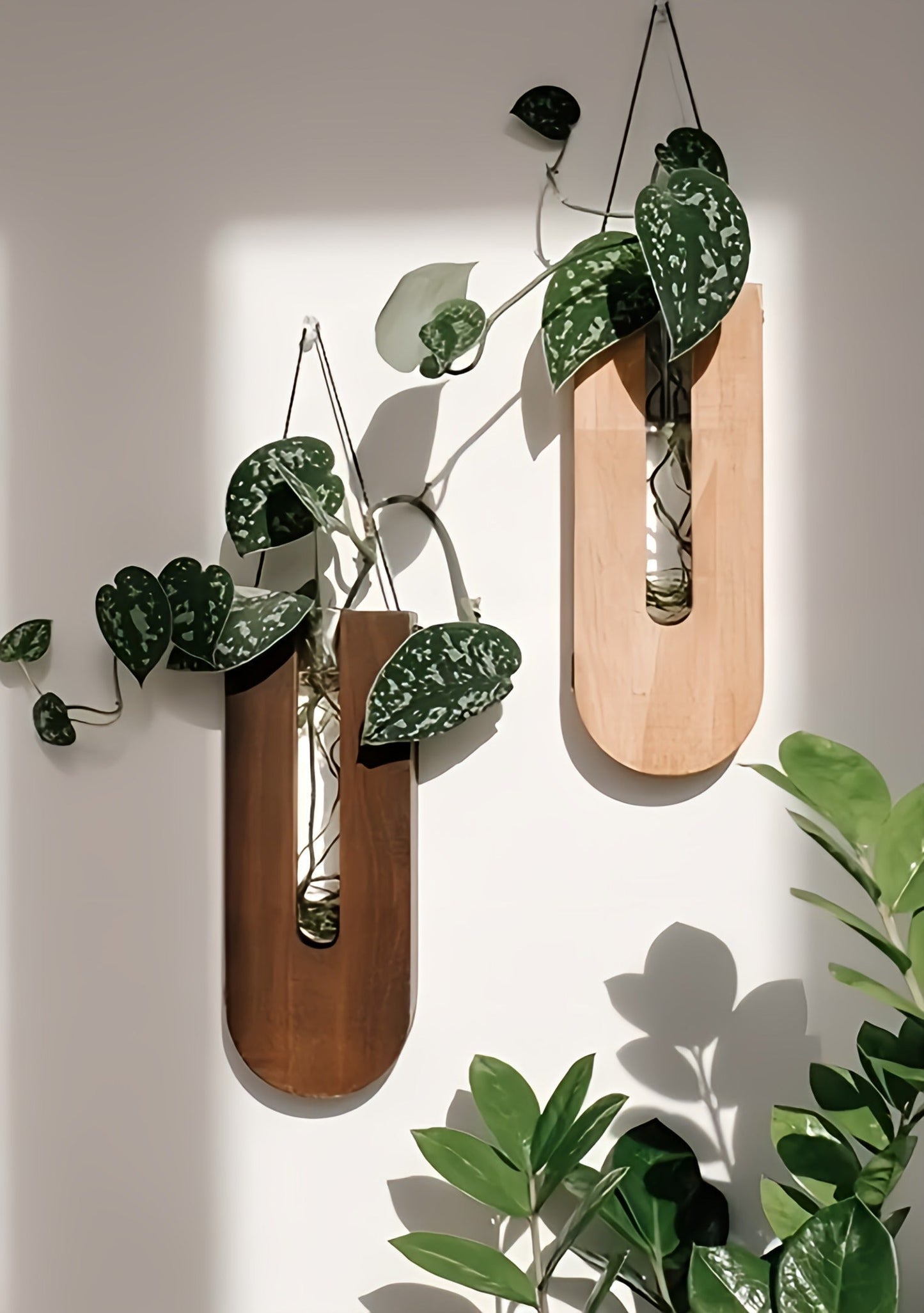 Natural Wooden Flower Wall Decor Set