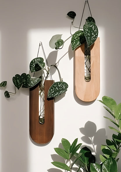 Natural Wooden Flower Wall Decor Set
