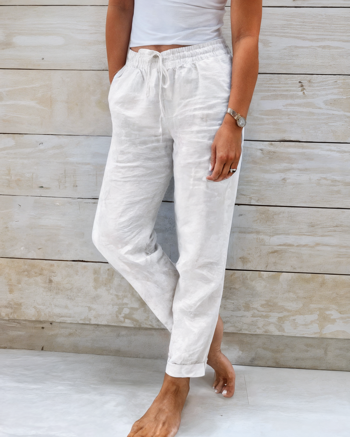 Lightweight Women's Casual Summer Trousers - Luxivelle