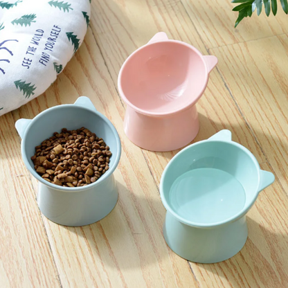 Spill Proof Cat Food Bowl with Comfort Grip - Luxivelle