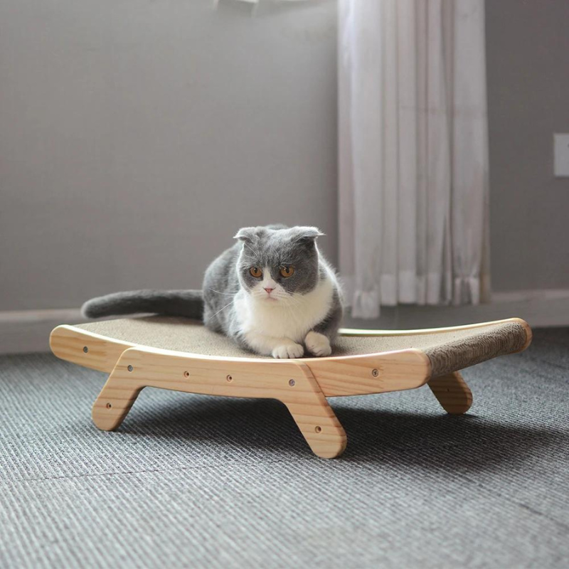 Sturdy Wooden Cat Scratching Post - Luxivelle
