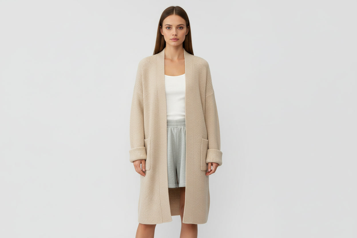 Cozy Oversized Knit Cardigan - Luxivelle