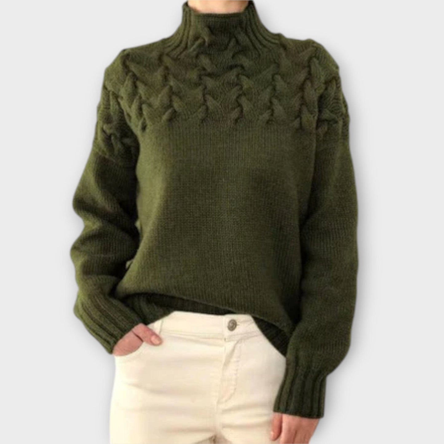 Classic Cable Knit Women's Sweater