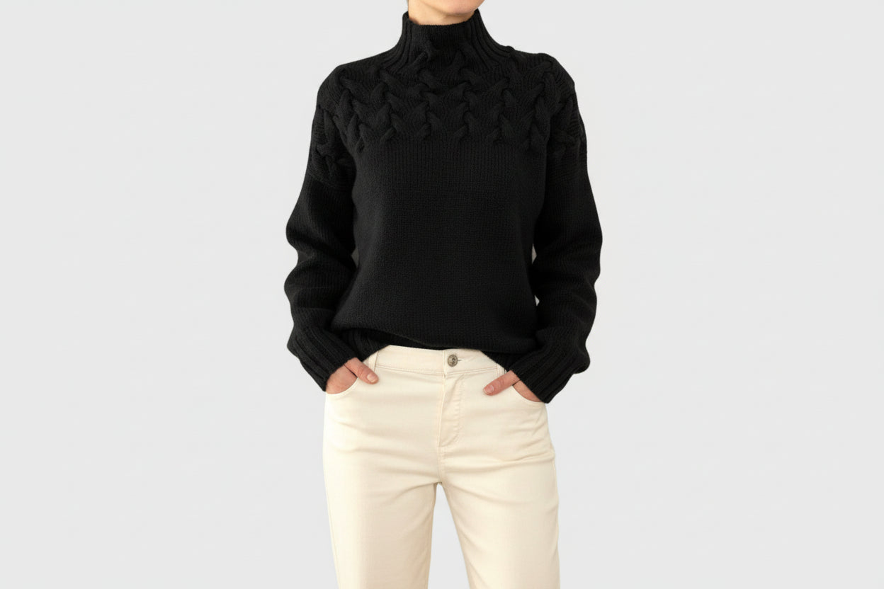 Classic Cable Knit Women's Sweater - Luxivelle