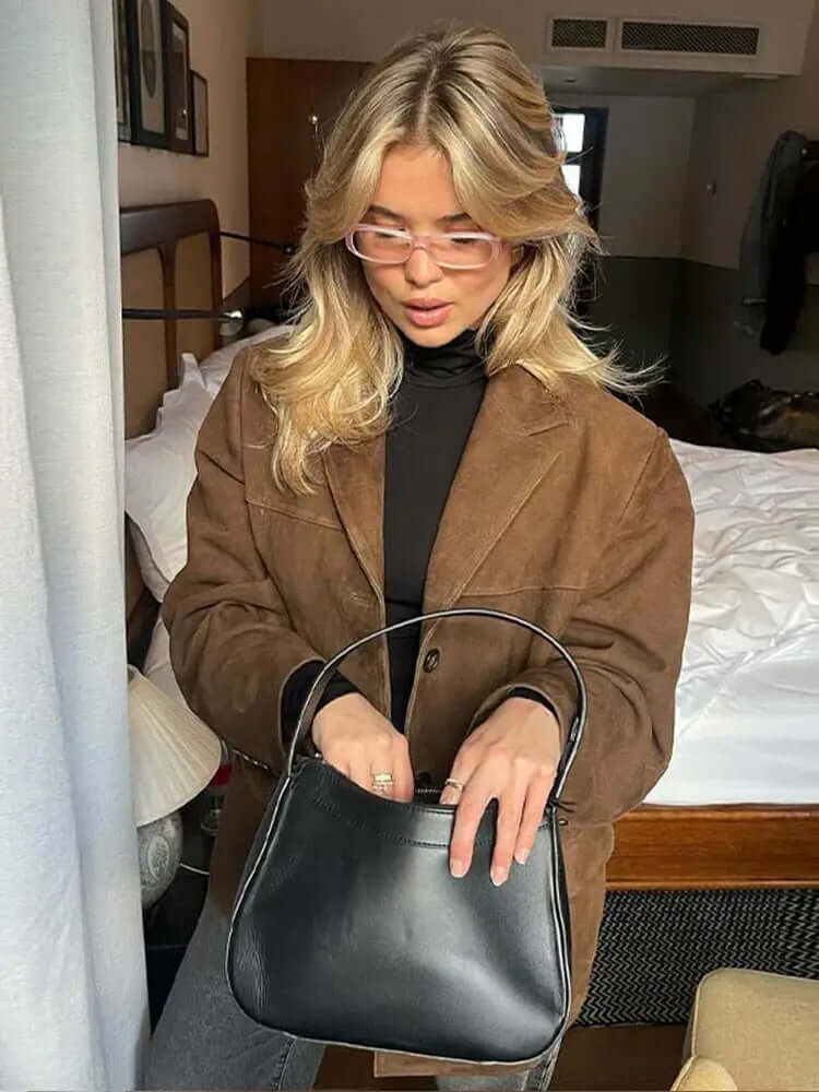 Luxury Brown Leather Jacket