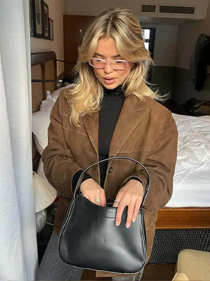 Luxury Brown Leather Jacket