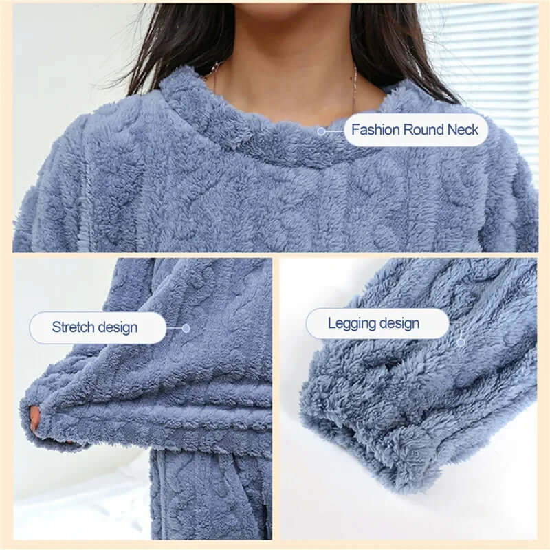 Cozy Women's Fleece Pajama Set - Plush Sleepwear