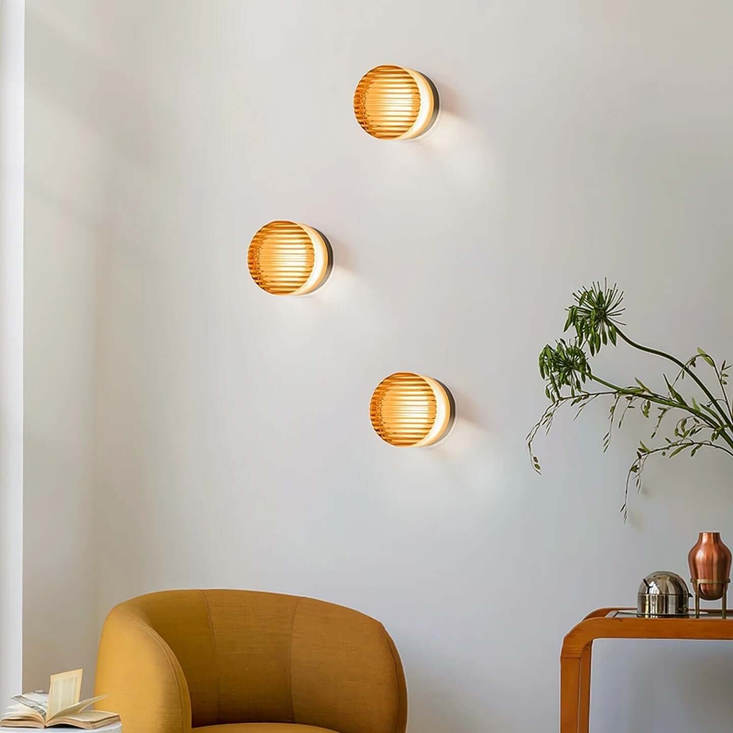 Contemporary Circular LED Outdoor Wall Lamp