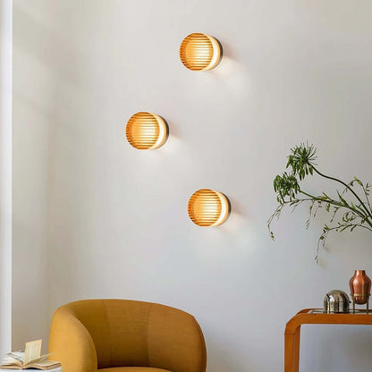 Contemporary Circular LED Outdoor Wall Lamp