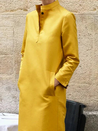 Ladies' V-Neck Split Side Midi Dress