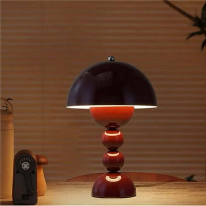 Compact Glass Flower Desk Light Lamp
