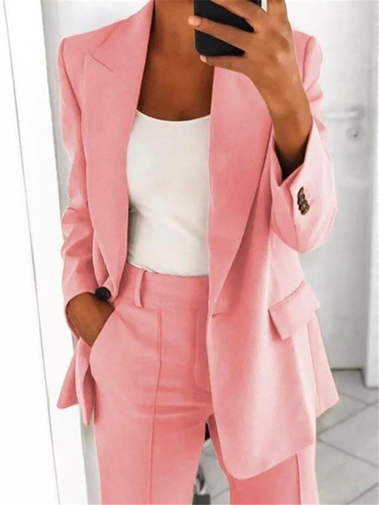 Ladies' Classic Suit Jacket Set