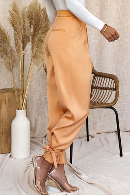 Ladies Slim Fit Ankle Tie Pants