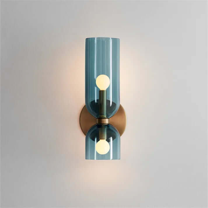 Stylish Double Glass LED Wall Light Fixture