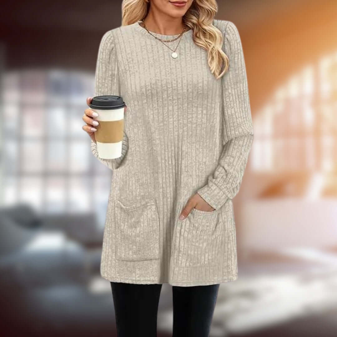 Soft Women's Casual Crew Neck Sweater