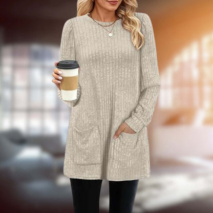 Soft Women's Casual Crew Neck Sweater