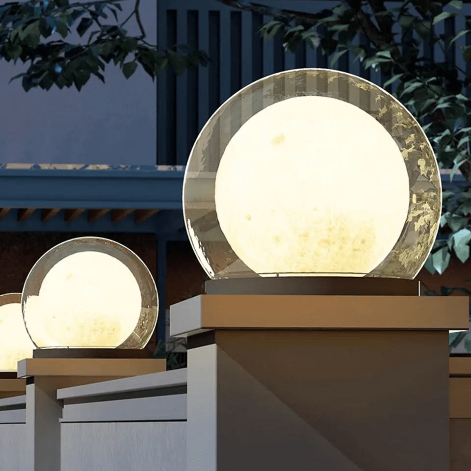 Solar Powered Outdoor Lantern Post