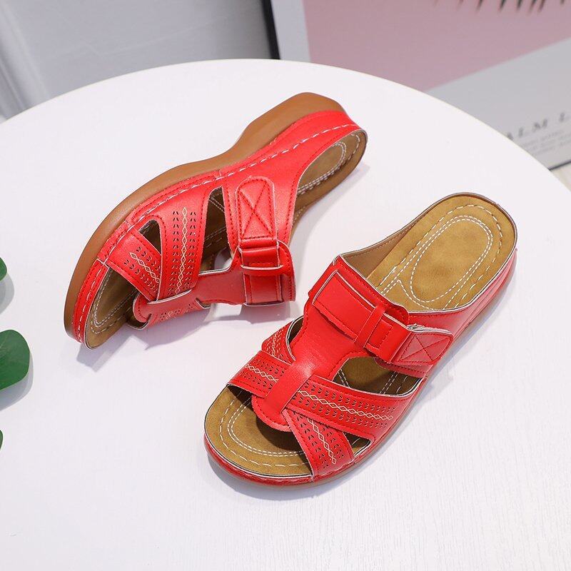 Vintage Style Comfortable Wedge Sandals