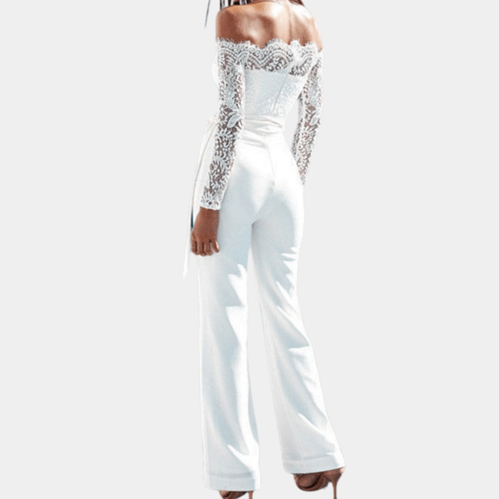 Chic Crochet Cold Shoulder Jumpsuit