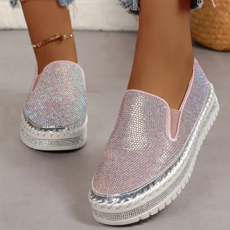Sparkly Women's Glitter Slip On Shoes