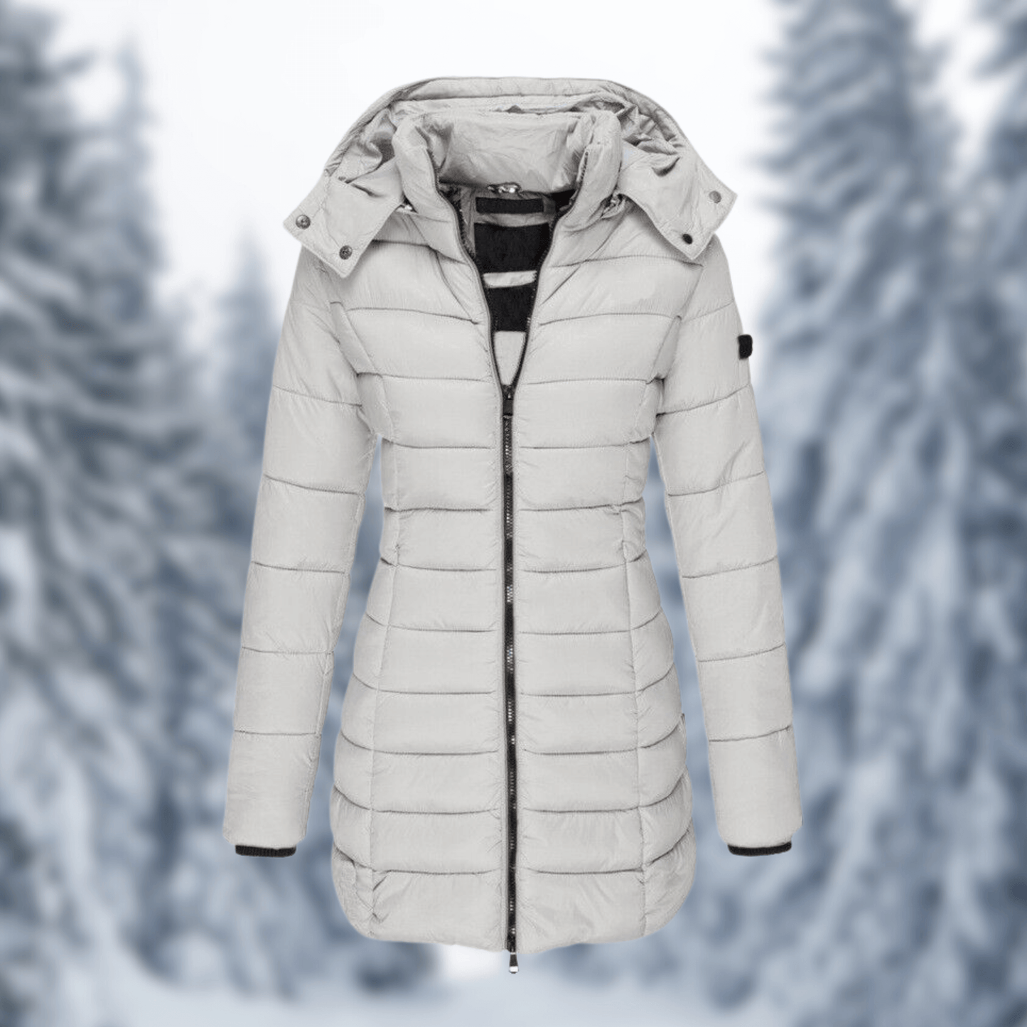 Warm Water-Resistant Parka for Women