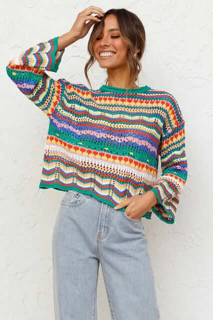 Classic Cozy Oversized Knit Sweater - Luxivelle