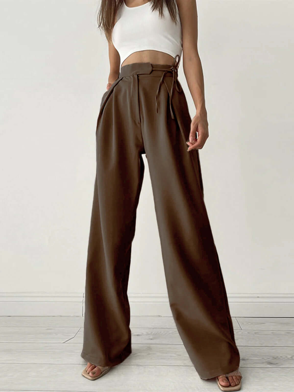 Comfortable Loose Fit High Waisted Palazzo Pants