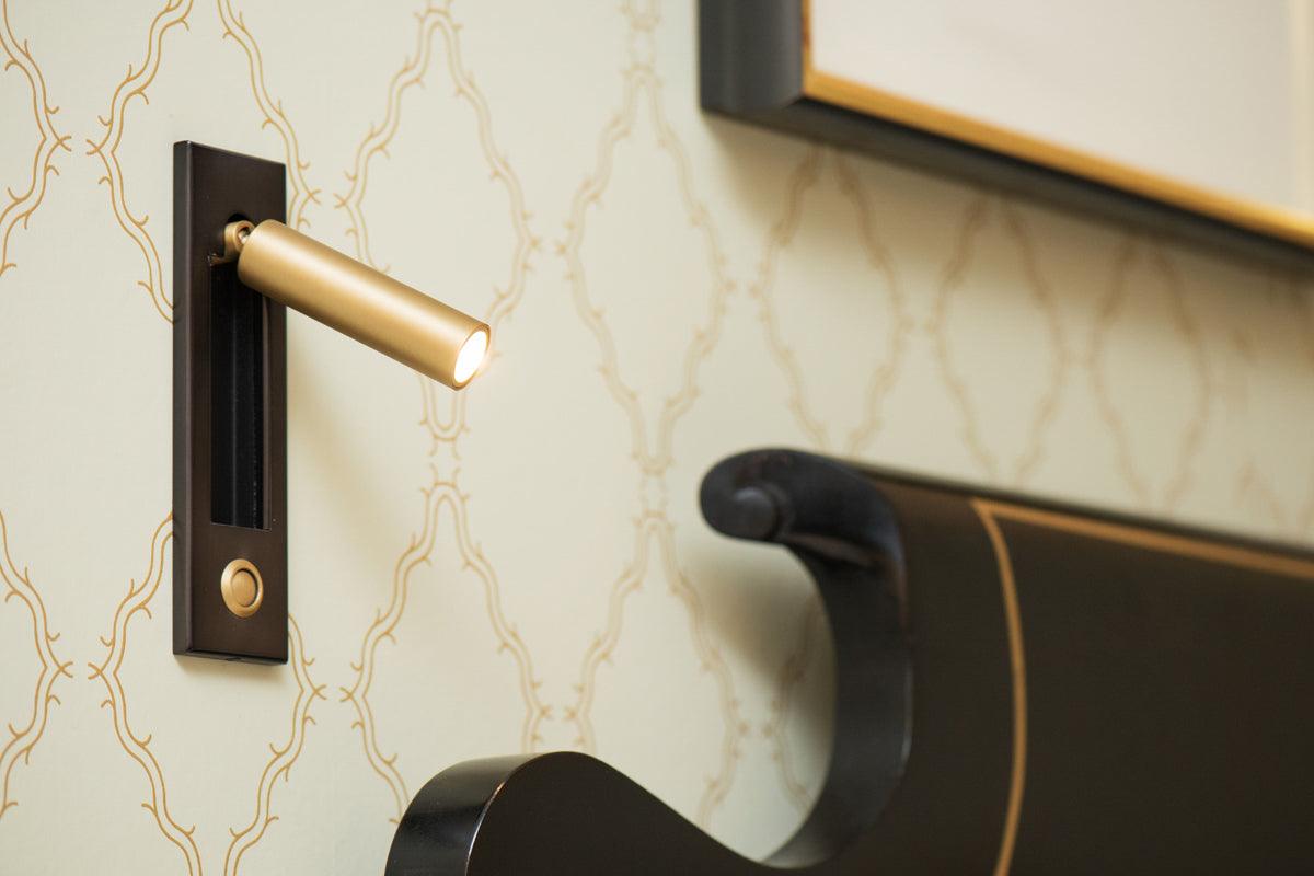 Contemporary Recessed Bedroom Wall Lamp