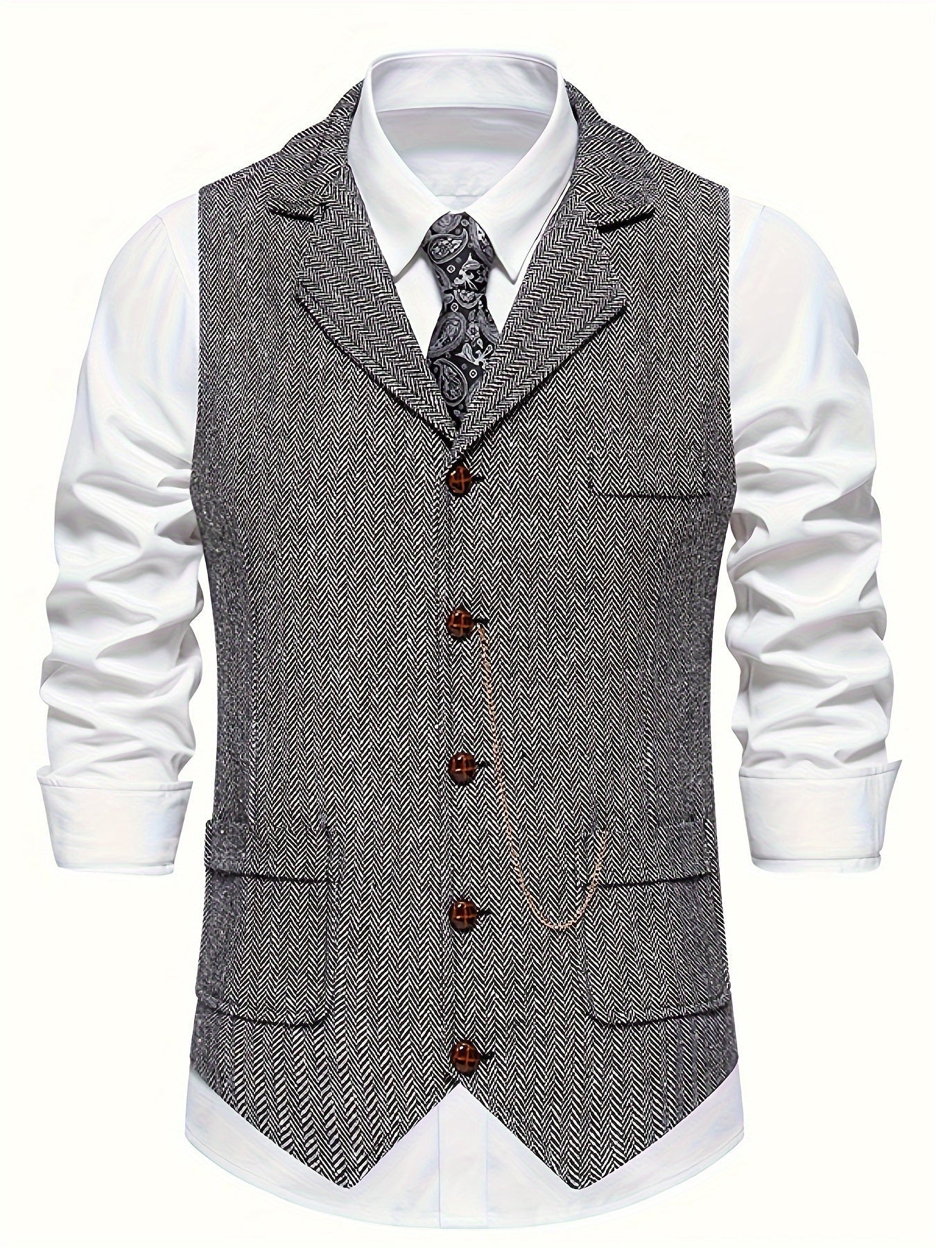 Slim Fit Mens Waistcoat Vest - Luxivelle