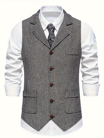 Slim Fit Mens Waistcoat Vest - Luxivelle