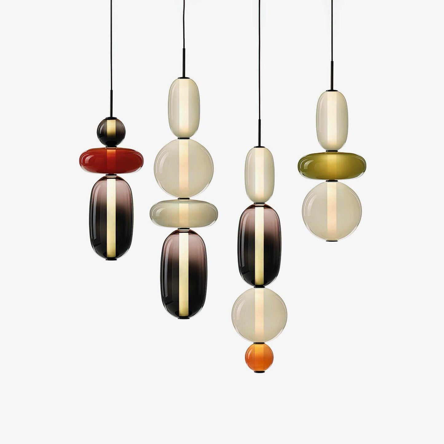 Vibrant Glass Drop Ceiling Light