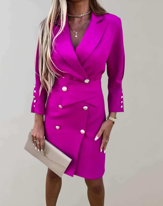 Bright Pink Short Party Dress - Luxivelle